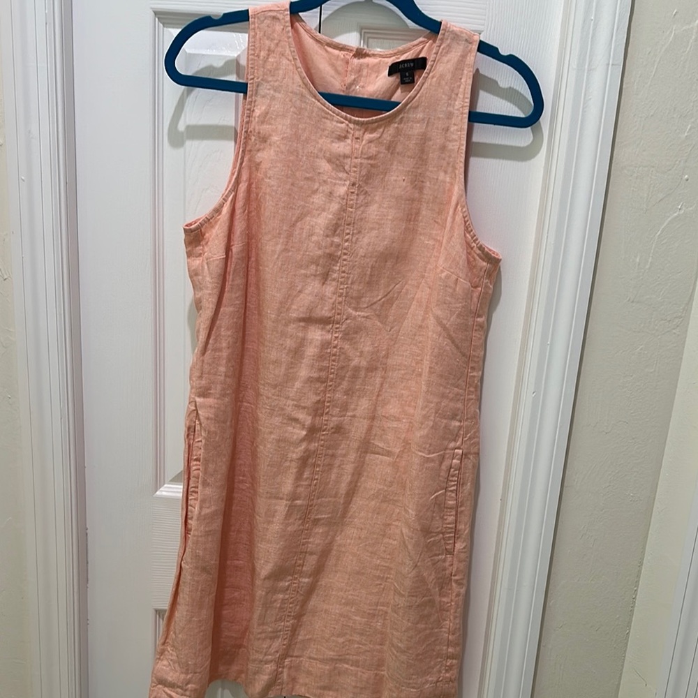 J-CREW Peach Sleeveless Dress